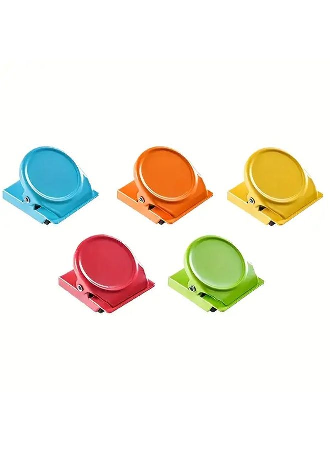 Color Mixing 3 Pcs Magnetic Clips Set Durable PC Material Organizer For Papers Photos Notes - Image 5